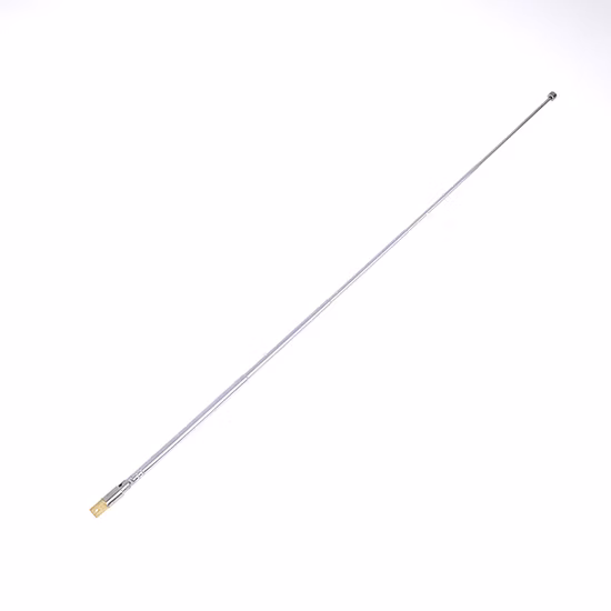 Antena de radio telescópica personalizada de acero inoxidable con tapa